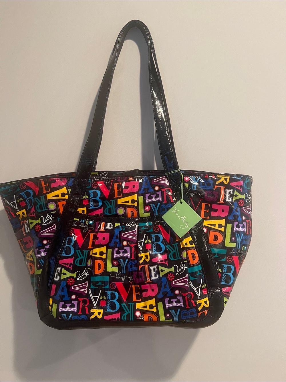 Vera Bradley tote, multicolored superstar tote